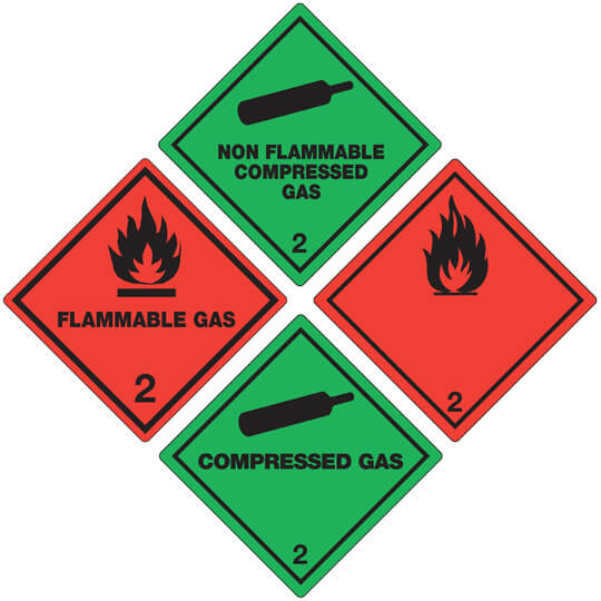 Class 2 Labels & Placards