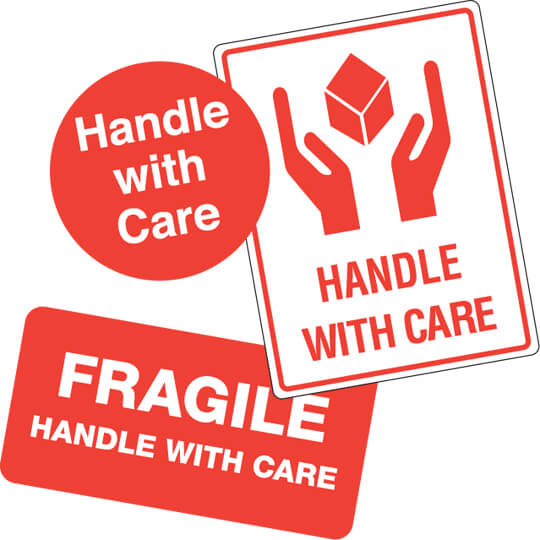 Handle With Care Labels