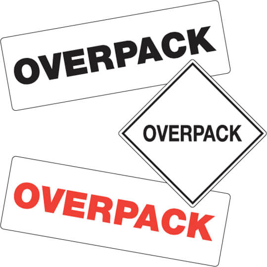 Overpack Labels