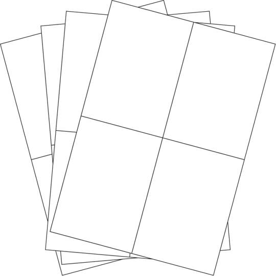 Rectangular Square Corner Label Sheets