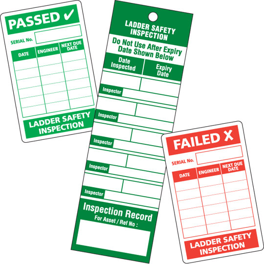 Ladder Inspection Tags