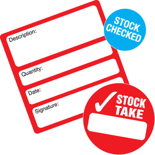 Stock Take Labels