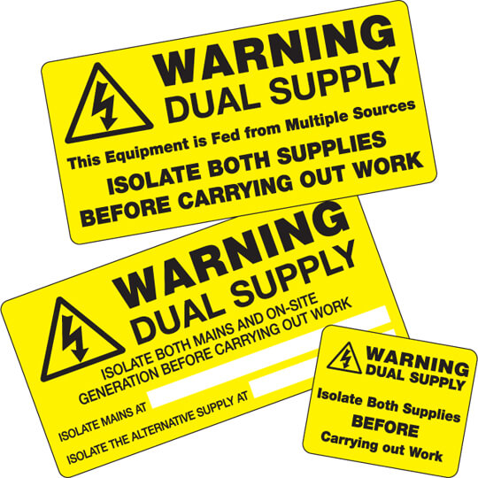 Dual Supply Labels