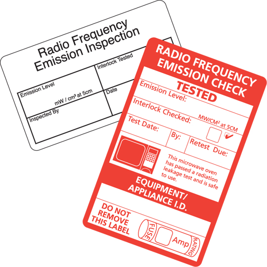 Microwave Test Labels
