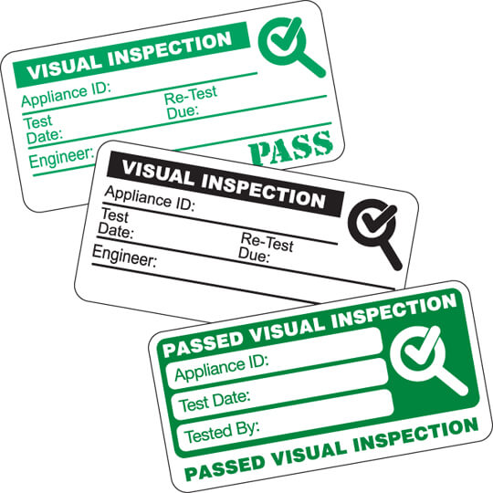 Visual Inspection Labels