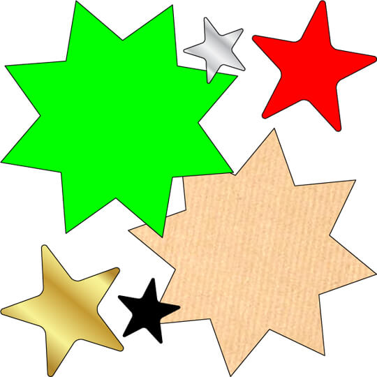 Star Shaped Stickers