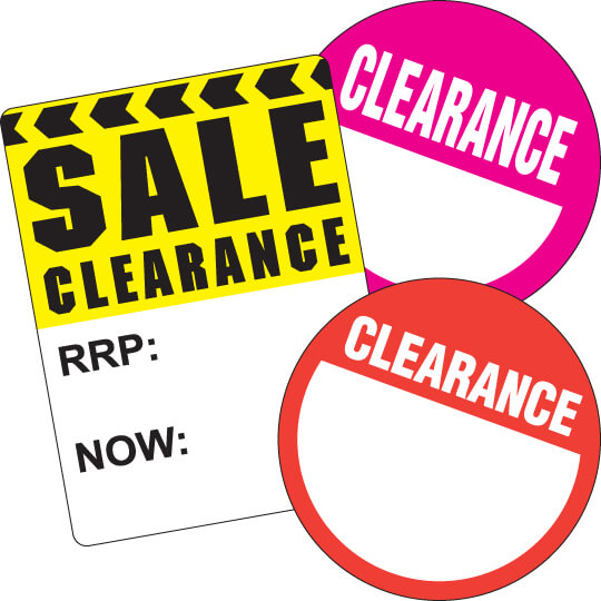 Clearance Stickers