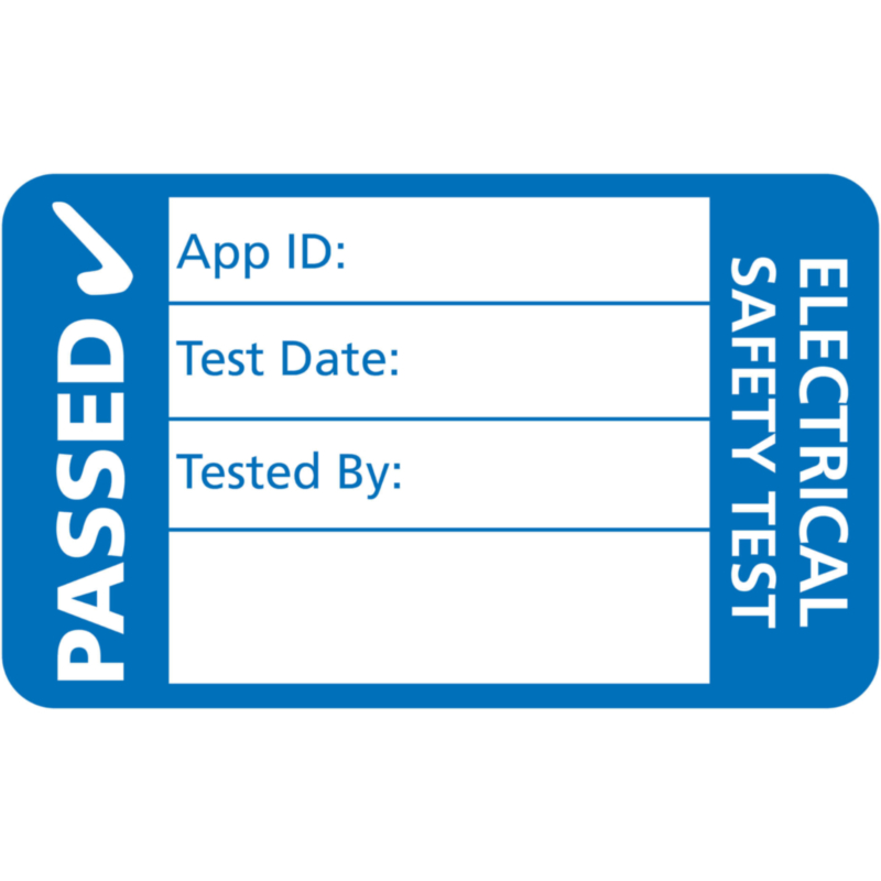 4th Edition Blue PAT Test Labels 40x25mm | Labels Online