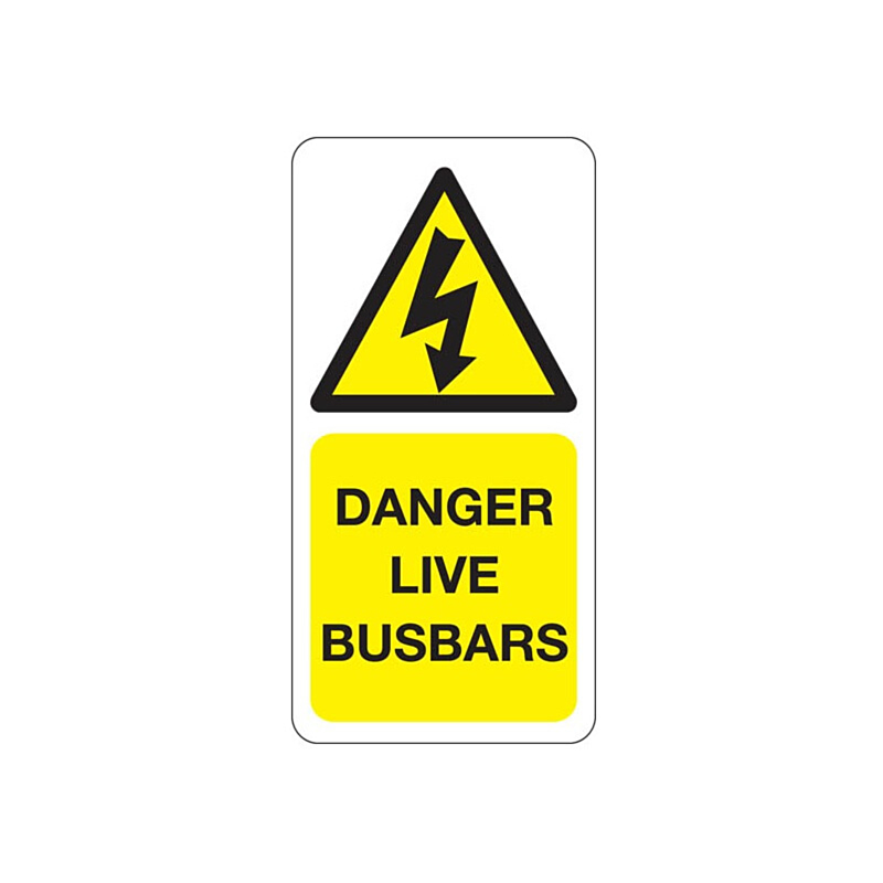 Increasing Danger Square Live Pr 1枚 Danger Live Busbars Labels | Labels Online
