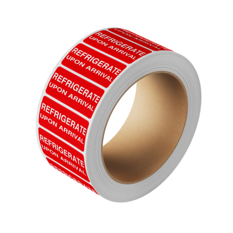 Refrigerate Upon Arrival Labels 50x25mm | Labels Online