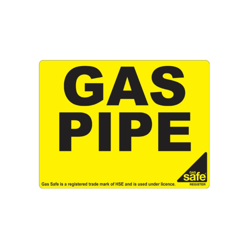Gas Pipe Identification Labels 100x75mm | Labels Online