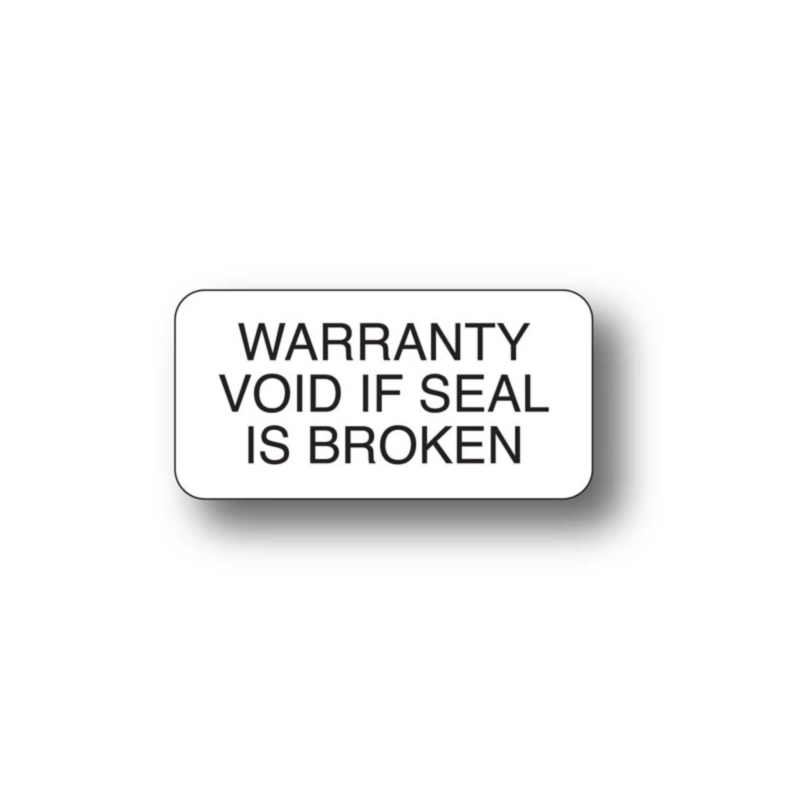 Warranty Void If Seal Broken Stickers 40x20mm Labels Online