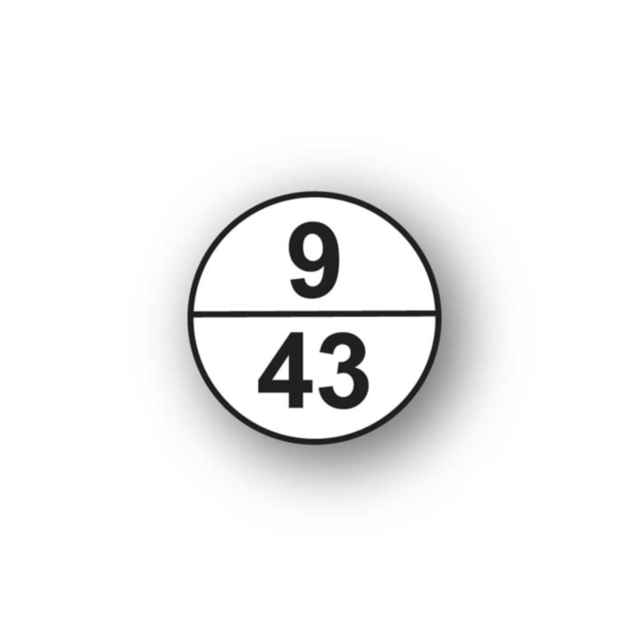 9 43 Shoe Size Labels 20mm Labels Online