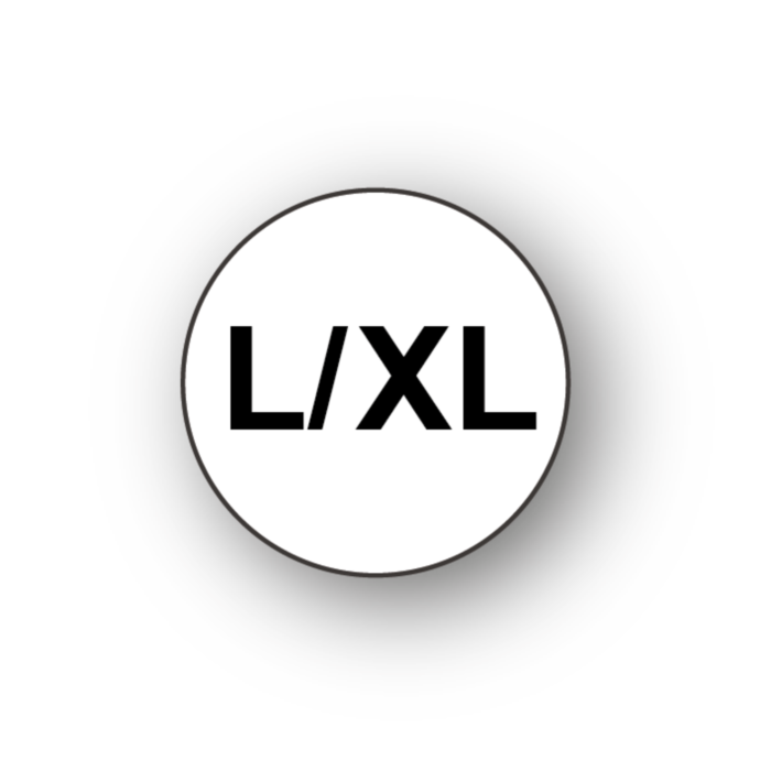 L/XL Size Labels 20mm | Labels Online
