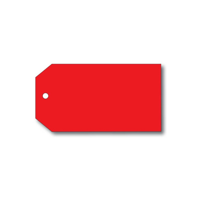 Red Cardboard Tags