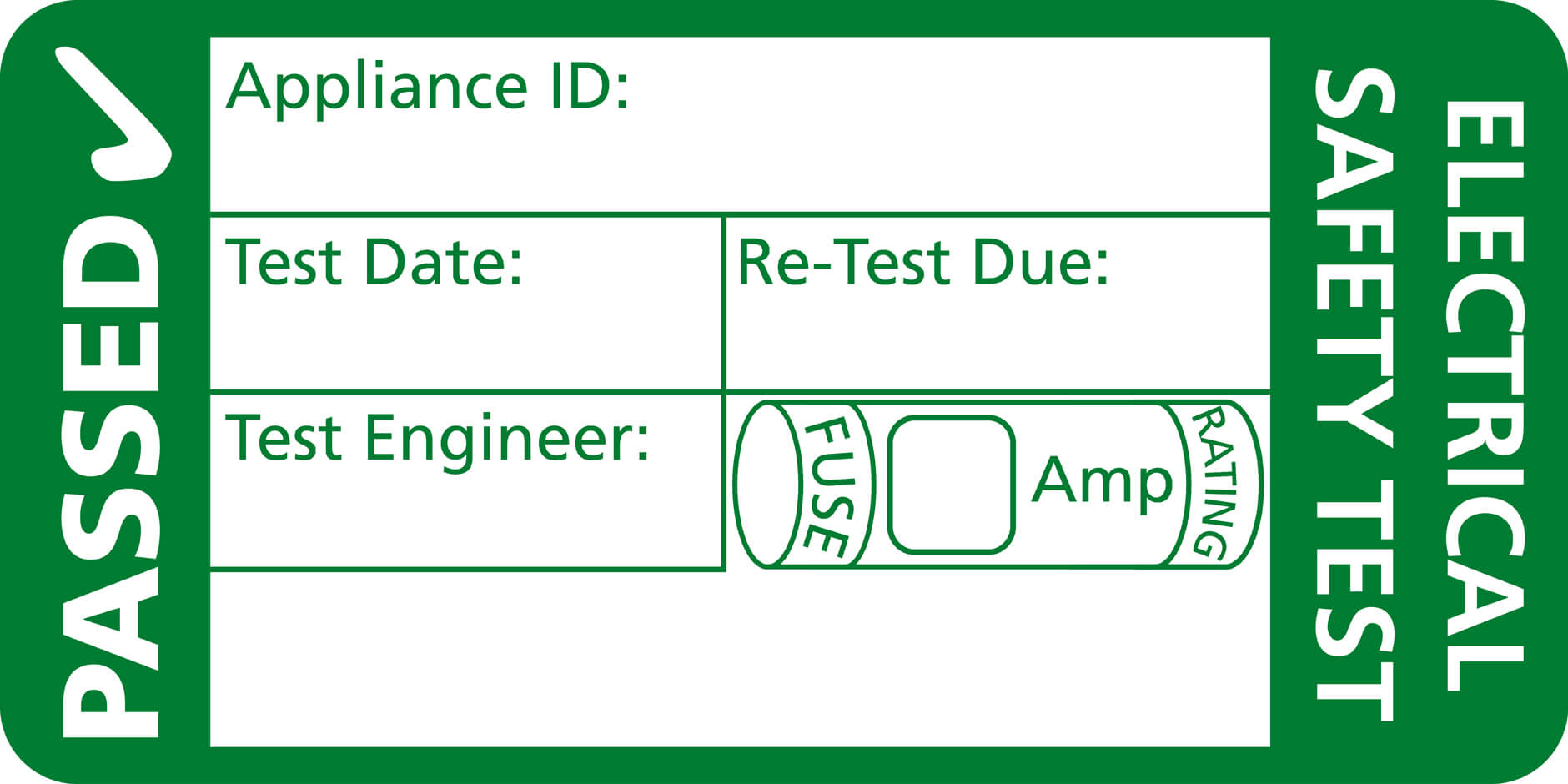 Personalised 23rd Edition PAT Test Labels 23x23mm  Labels Online With Regard To Pat Testing Labels Template
