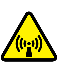 Non-Ionizing Radiation Warning Labels 100x100mm