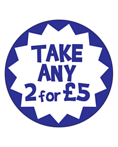 Take Any 2 For £5 Labels 50mm Permanent