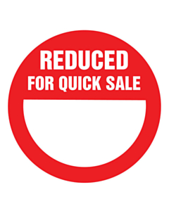 Reduced For Quick Sale Stickers 50mm Permanent