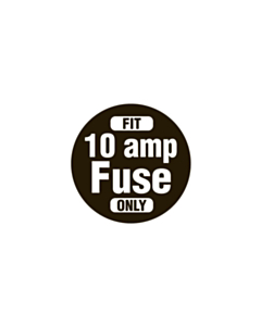 10 Amp Fuse Labels 20mm