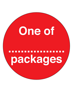 One of ....... Packages Labels 50mm
