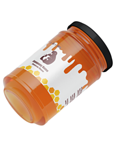 Personalised Honey Bear 250g Honey Jar Wraparound Labels 195x50mm