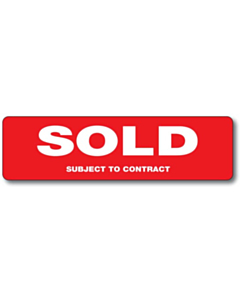 Sold Subject to Contract Stickers 200x55mm