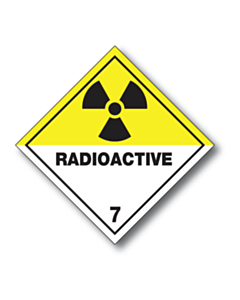 Radioactive 7 Labels 100x100mm (250 Labels)