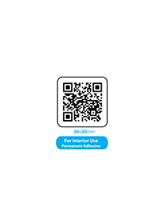 QR Code Labels 20x20mm (For Interior Use)