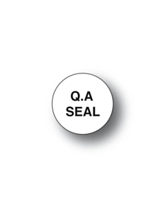 Tamper Evident QA Seal Labels 20mm