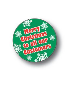 Merry Christmas Stickers 38mm Permanent