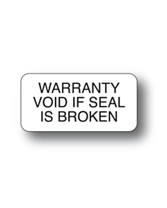 Warranty Void If Broken Stickers 40x20mm