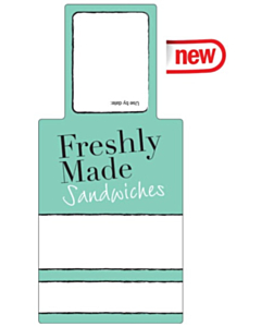 Sandwich Packaging Label 66x146mm Permanent