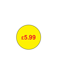 £5.99 Price Labels 20mm Permanent
