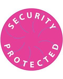 Pink Security Protected Labels 60mm