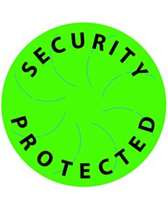 Green Security Protected Labels 60mm