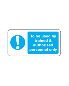 Authorised Personnel Only Labels 50x25mm