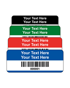 Budget Polyester Asset Labels Barcode 50x20mm