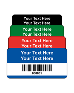 Budget Polyester Asset Labels Barcode 50x25mm