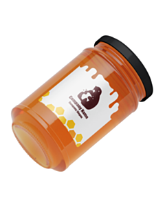 Personalised Honey Bear Jar Labels 50x50mm