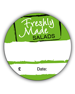 Salad Bowl / Container Stickers 70mm Permanent