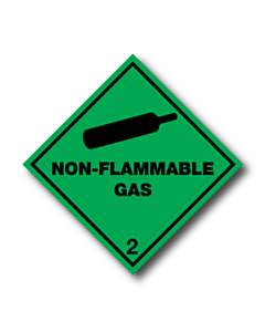 Non Flammable Gas 2 Labels