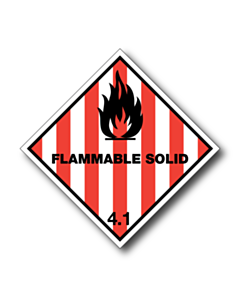 Flammable Solid 4.1 Labels