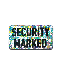 Holographic Security Marked Labels 40x20mm