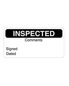 Inspected Label 70x35mm