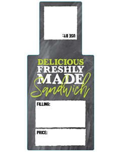 Freshly Made Sandwich Labels 66x146mm