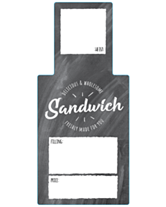 Freshly Made Sandwich Labels 66x146mm
