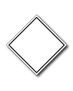 Blank White Diamond Labels 100x100mm (250 Labels)