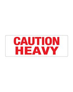Caution Heavy Labels 150x50mm