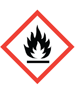 GHS & CLP Flammable Placard Labels 250x250mm